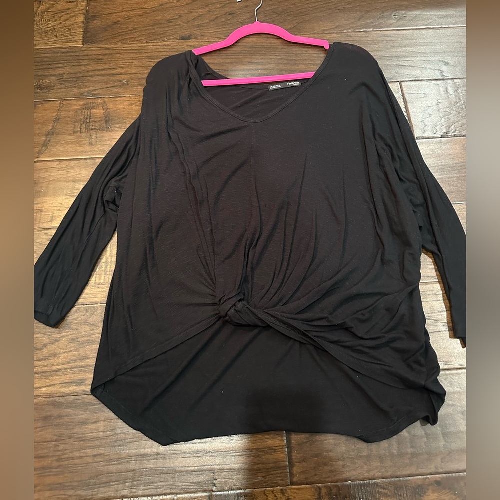Femme Knot Long Sleeve Shirt Size Medium